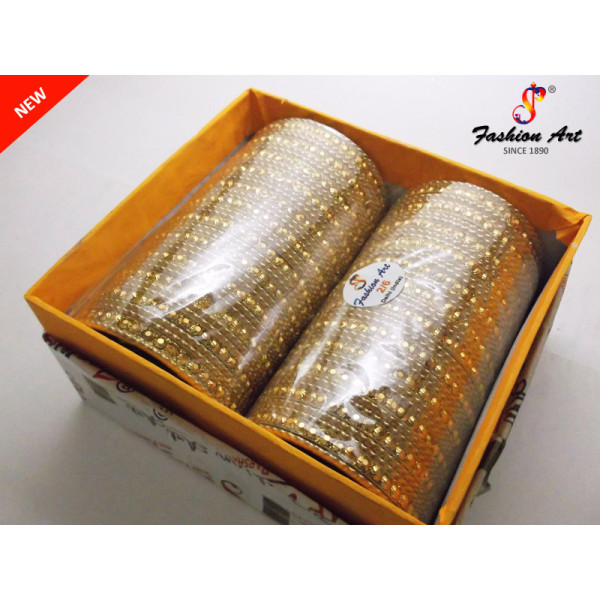 Ronak Golden - Metal Bangle Set (2 Sets Box, 2 Box)